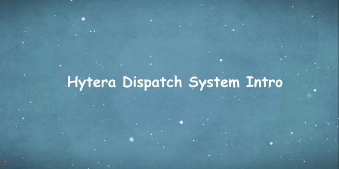 Cover Hytera Dispatch System Introduction